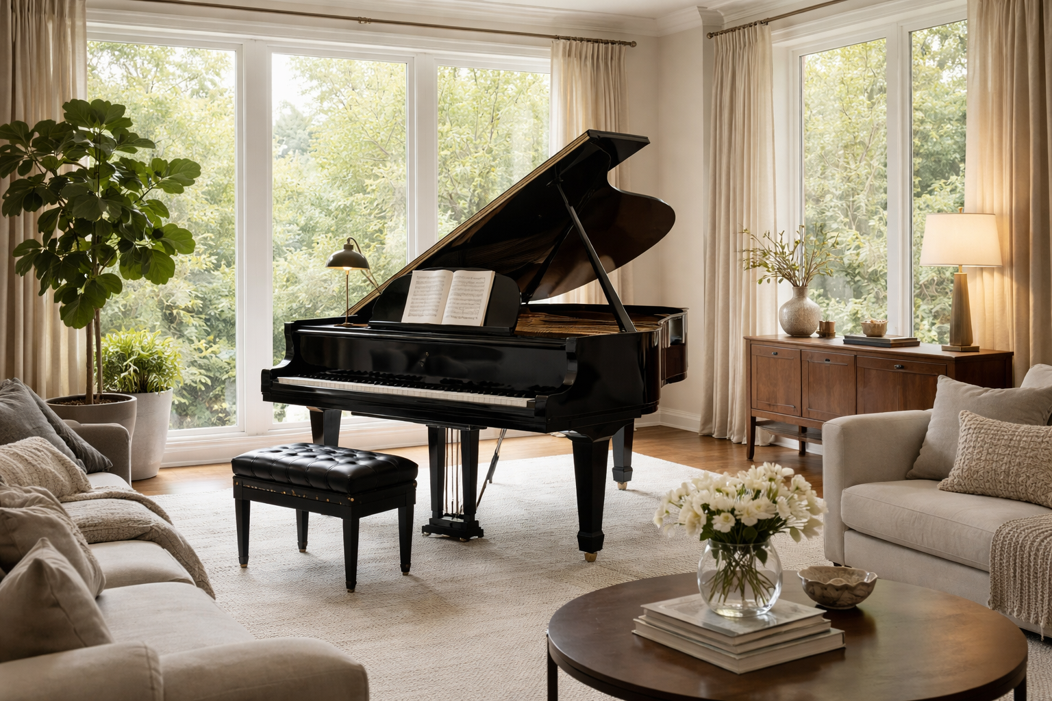 Klaviertransport mit sicherer Spezialverladung